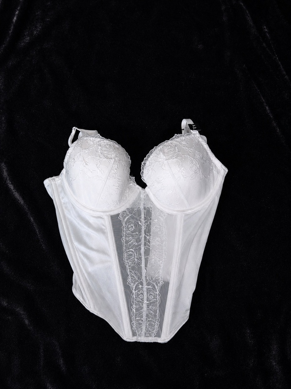 La SENZA White Lace Bustier Corset